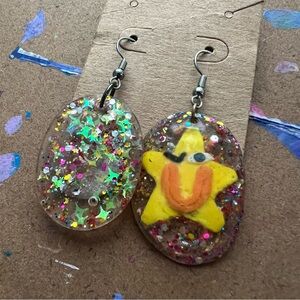 Happy Life Smiley Star Earrings